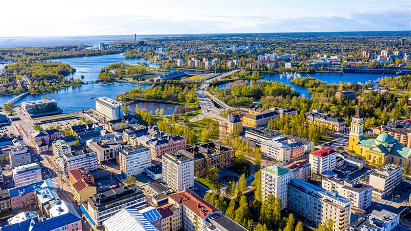 Ilmakuva Oulusta
