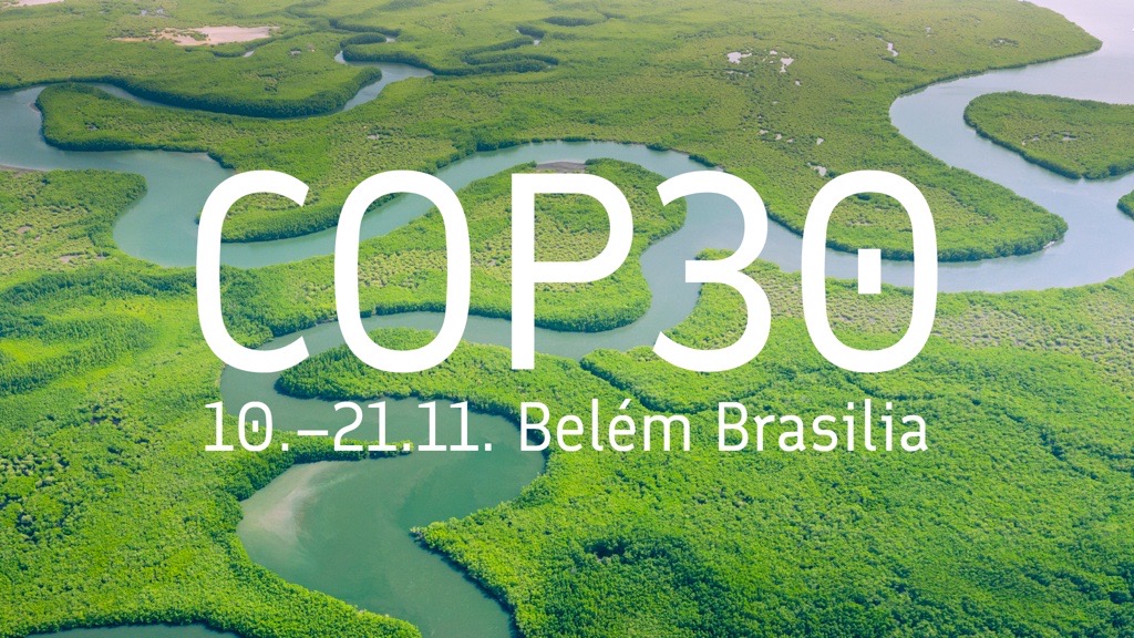 Ilmakuva sademetsästä, jonka päällä teksti