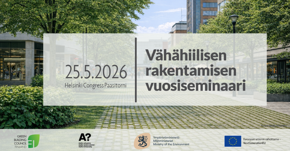 Vähähiilisen rakentamisen vuosiseminaari 2026