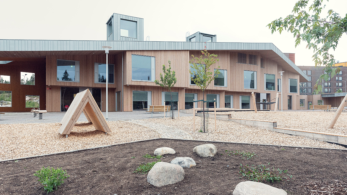 Hopealaakson päiväkodin julkisivu